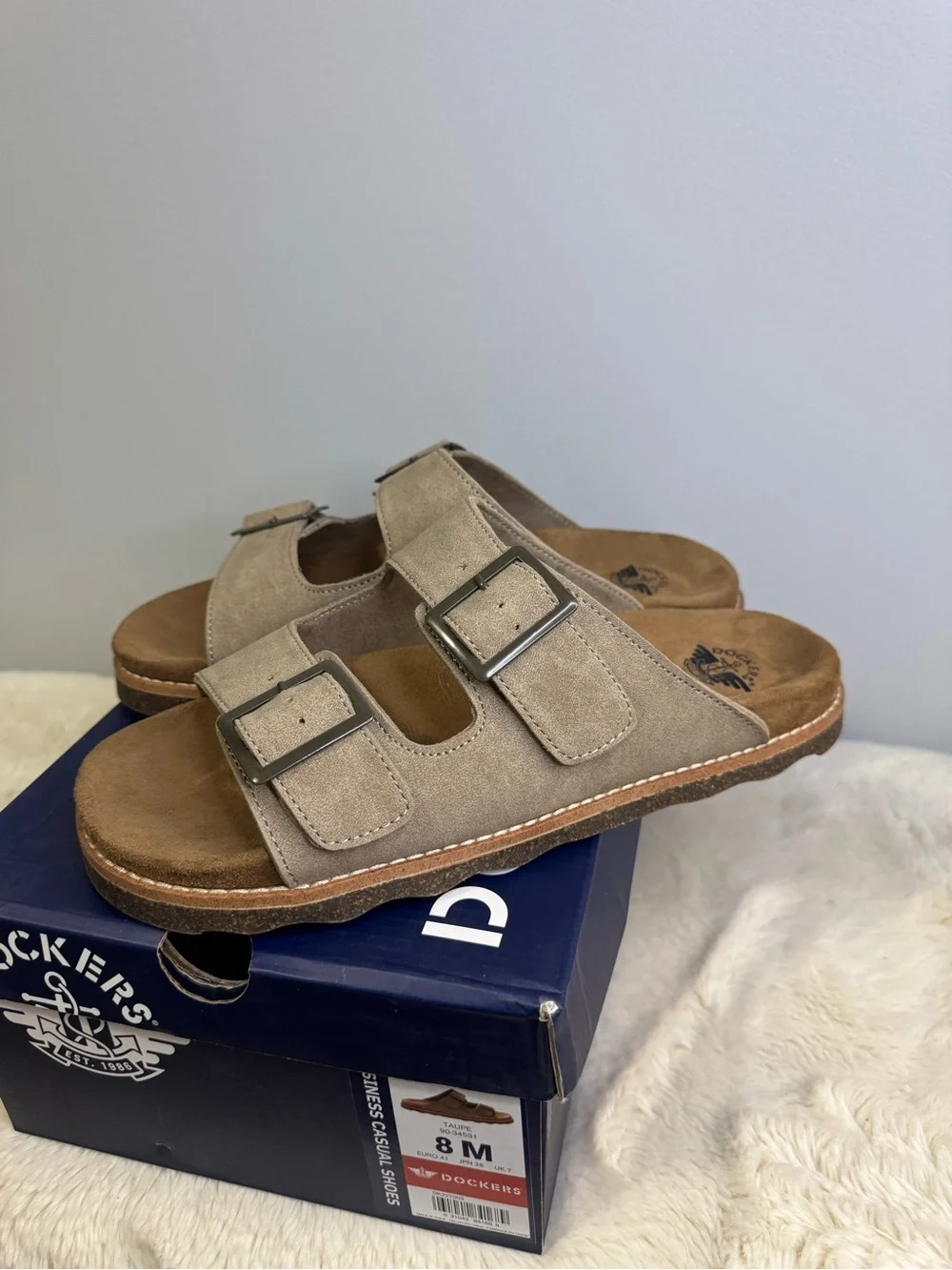 Dockers Men’s Double-Buckle Slide Sandals